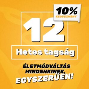 12 hetes Online tagság (10% kedvezmény!)